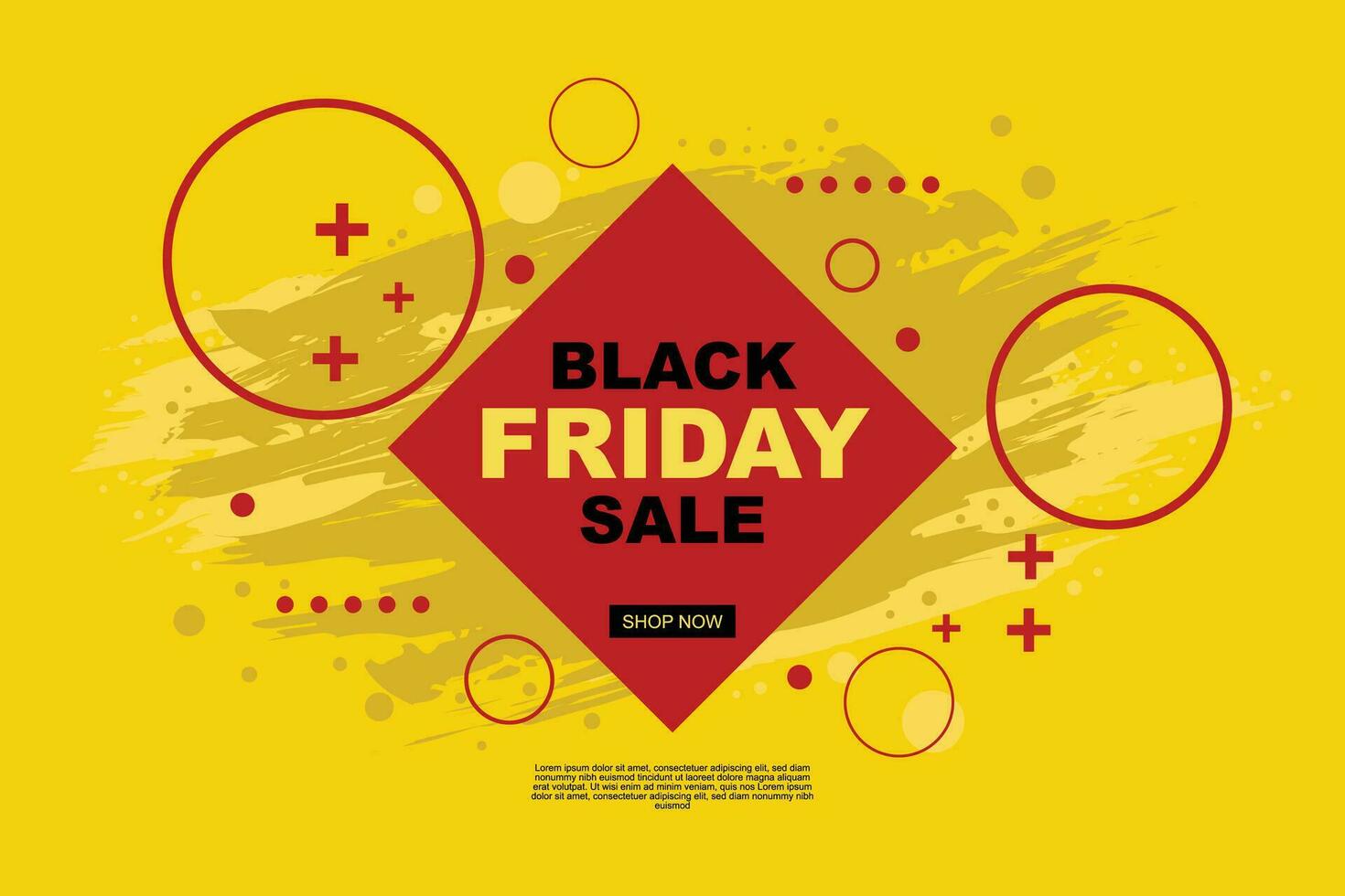 Black Friday Sale banner background. vector