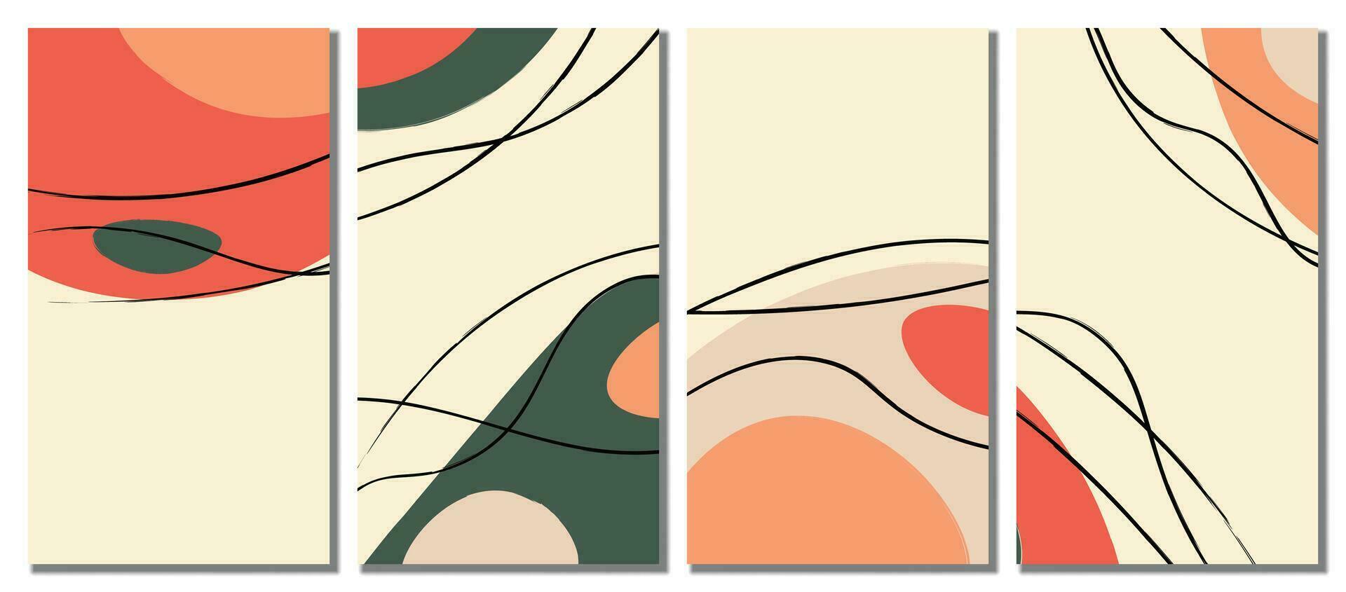 Fondo minimalista abstracto dibujado a mano. vector