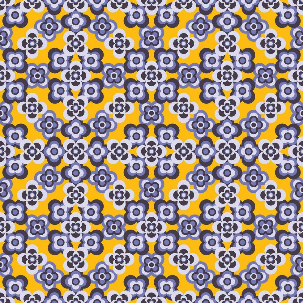 Abstract seamless flower pattern. Repeat pattern. vector