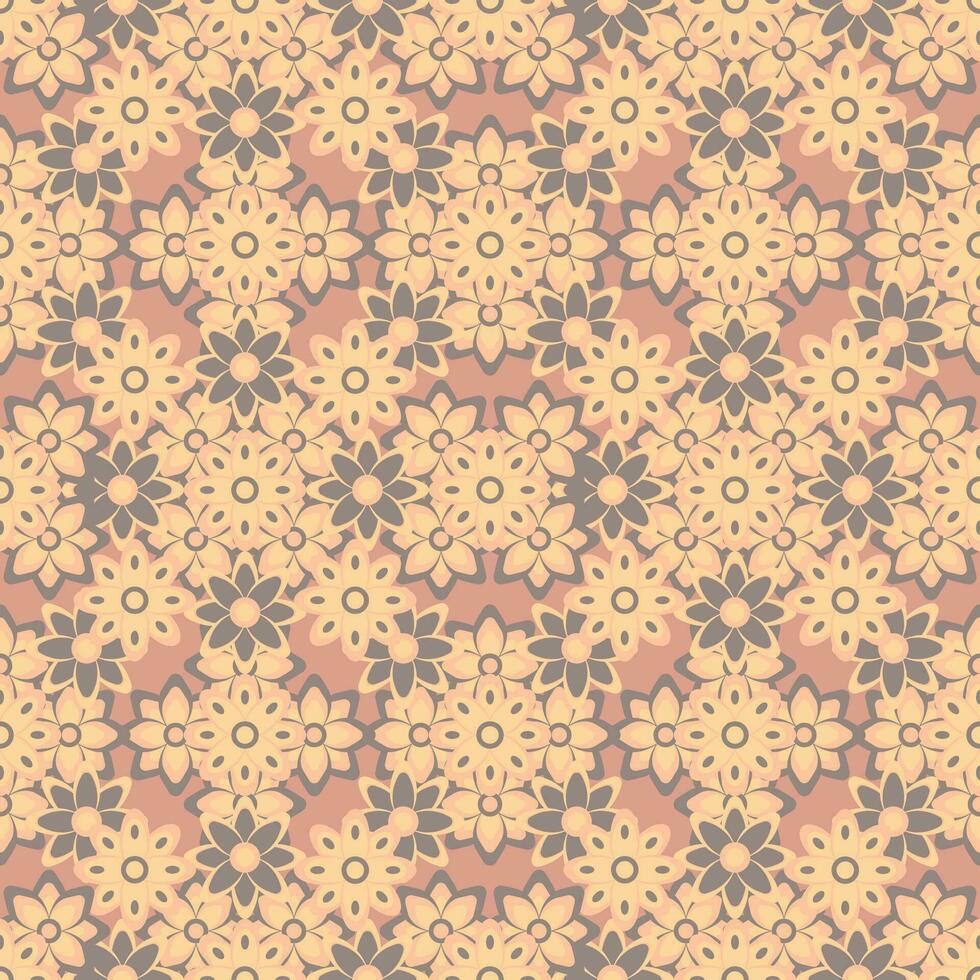 patrón abstracto de flores sin fisuras. patrón de repetición vector