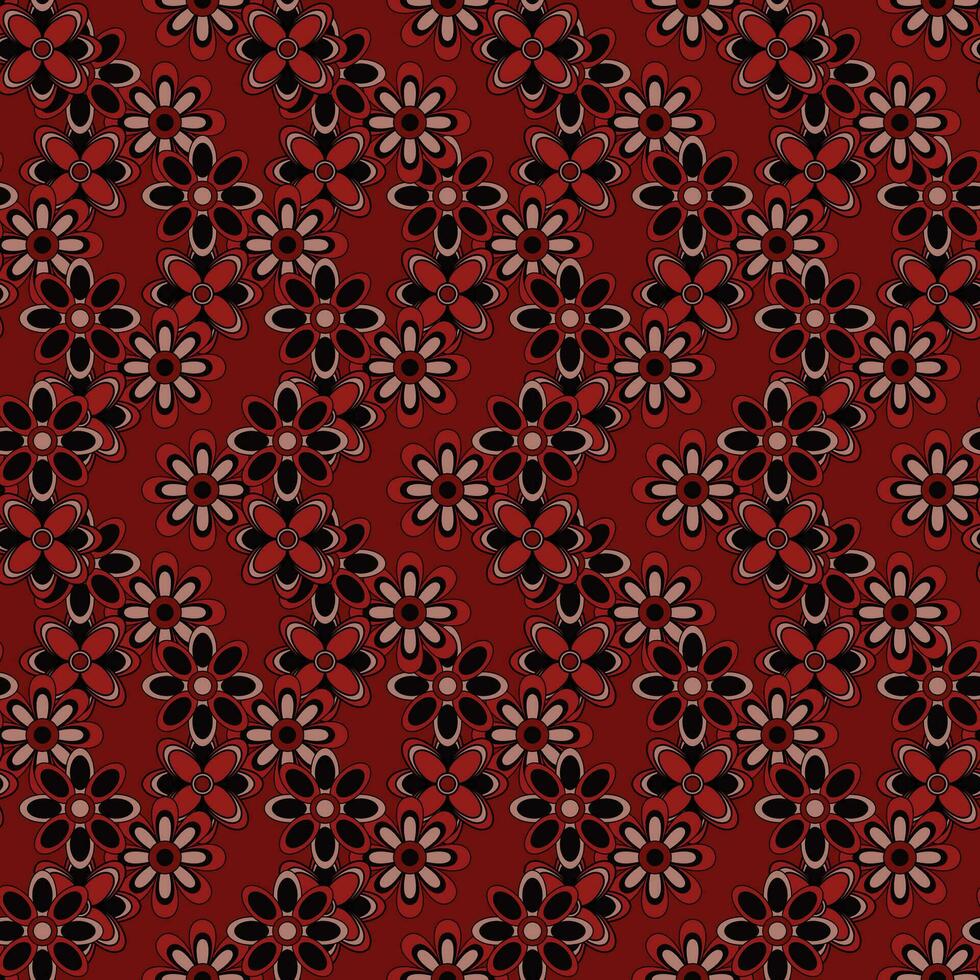 Abstract seamless flower pattern.  Repeat pattern. vector