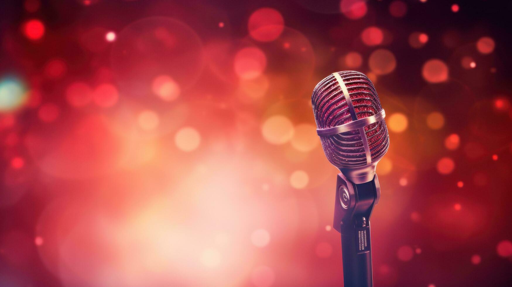 Music karaoke party vivid background photo