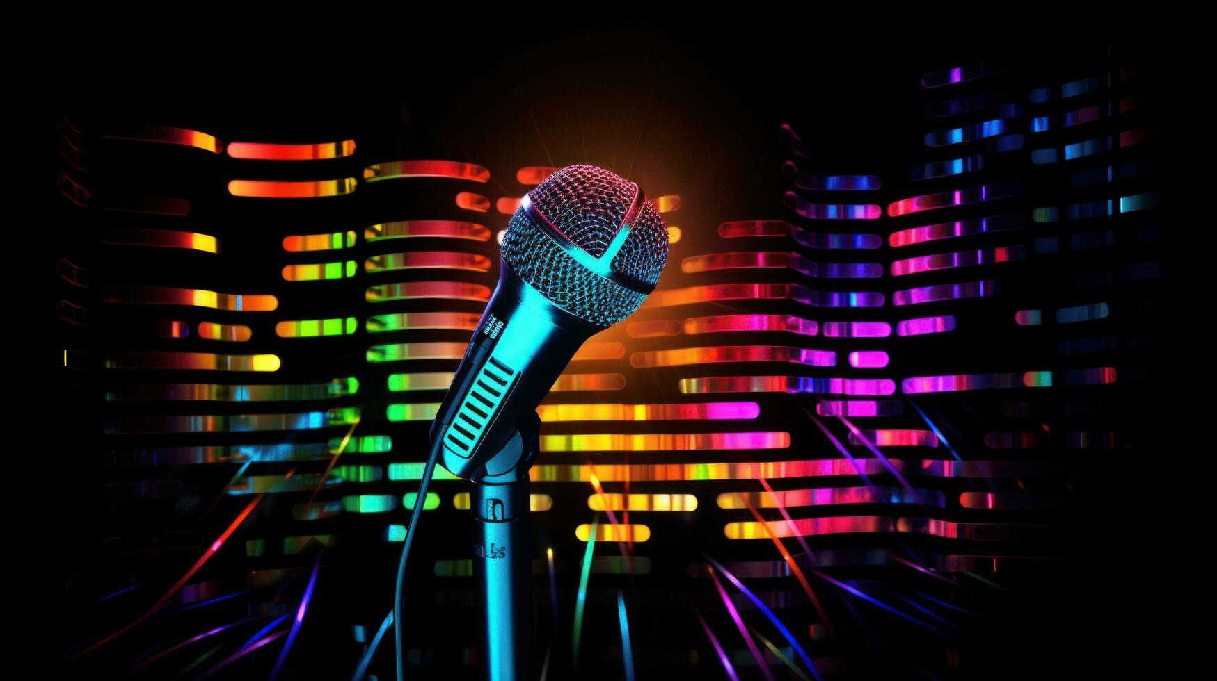 Music karaoke party vivid background photo