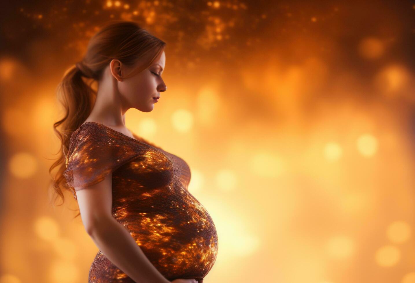 Beautiful pregnant woman photo