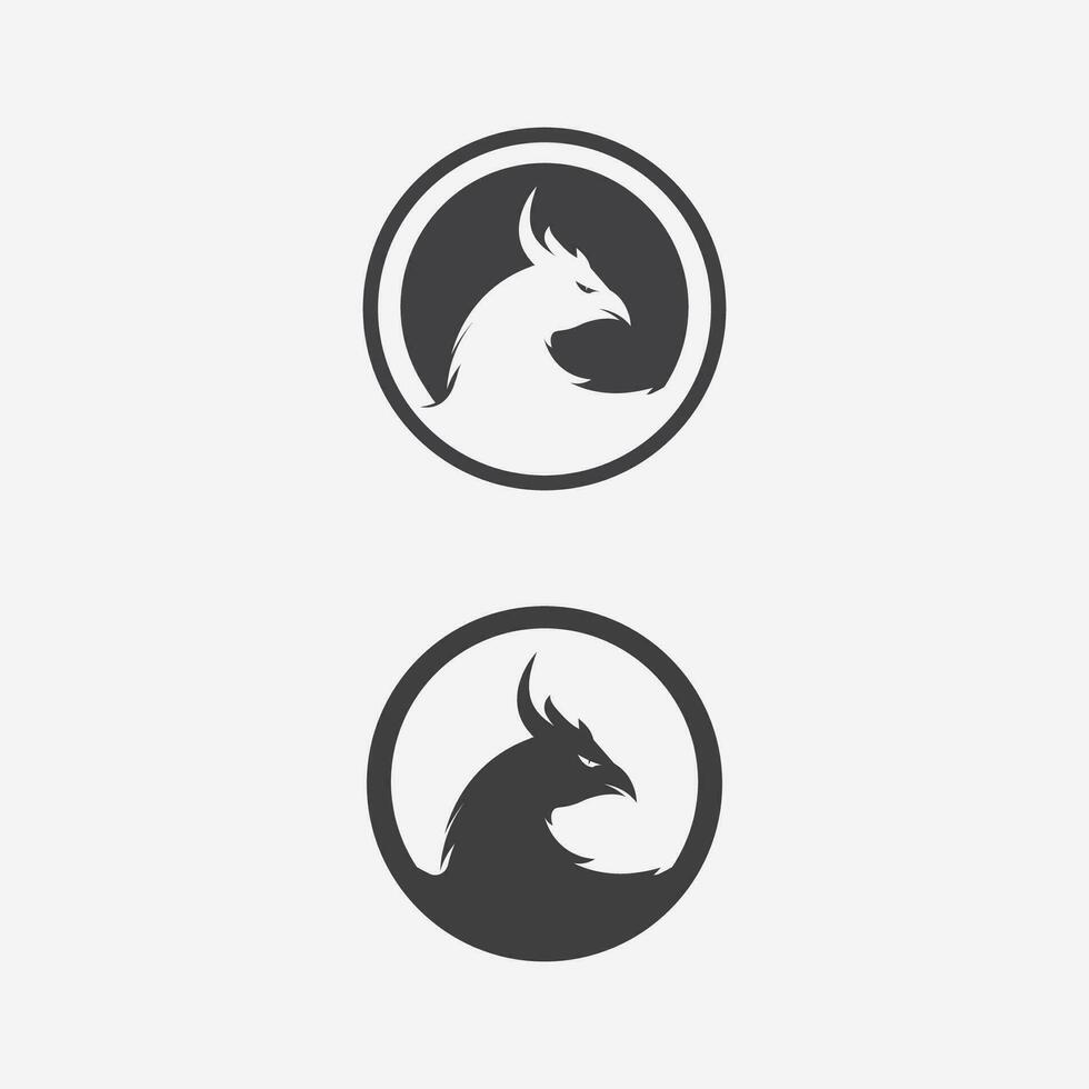 plantilla de diseño de icono de vector de logotipo de pájaro