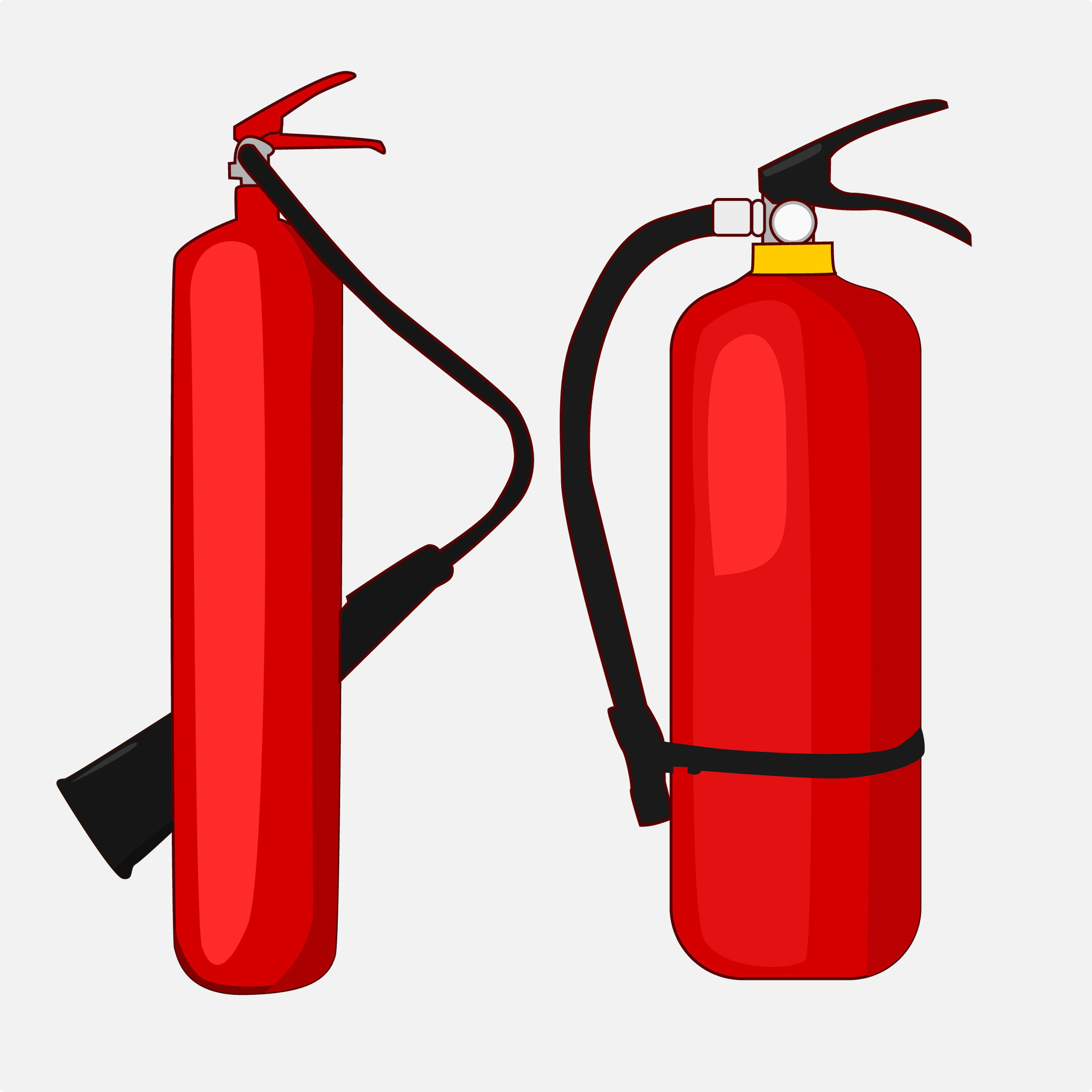 Fire extinguisher. Flat vector illustration isolated on white