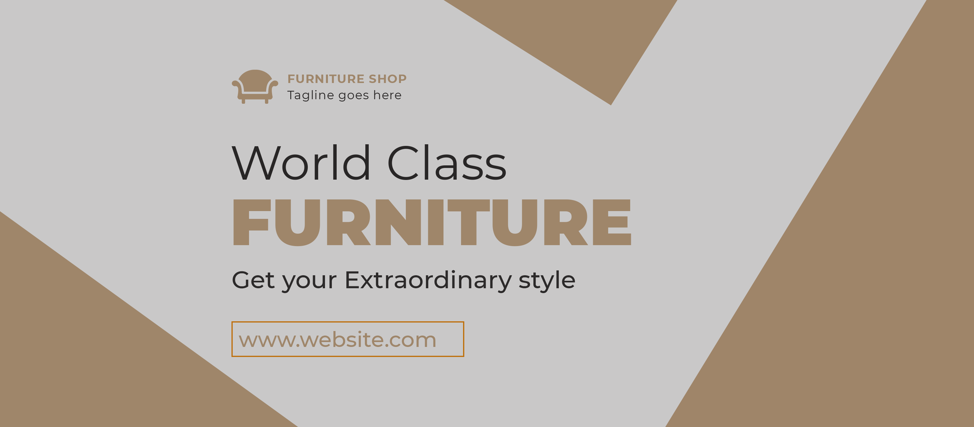 PSD World class furniture sales offer Facebook cover design