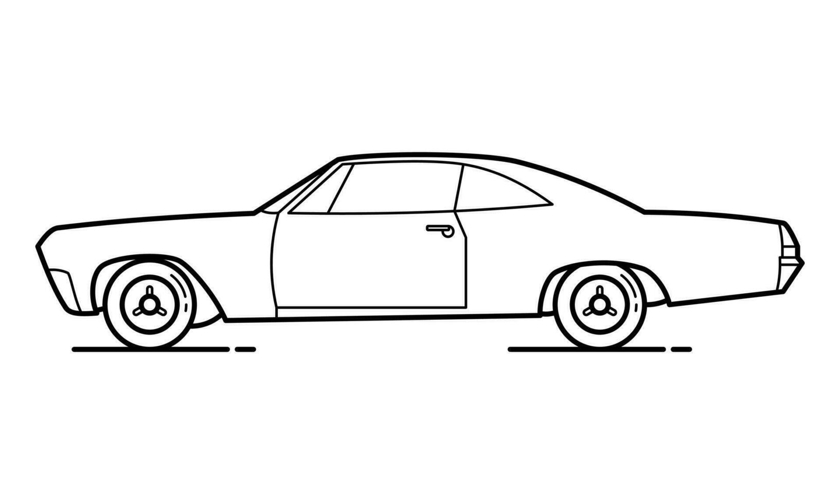 diario coche contorno diseño para dibujo libro vector
