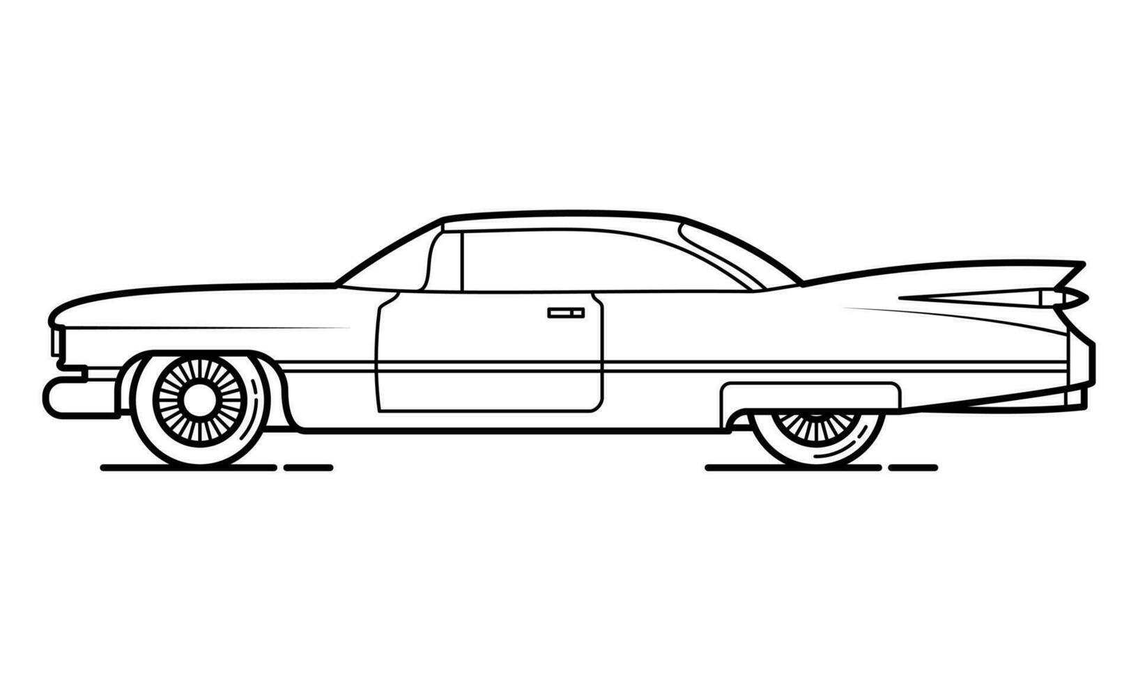 Daily Car Outline Design for Drawing Book vector