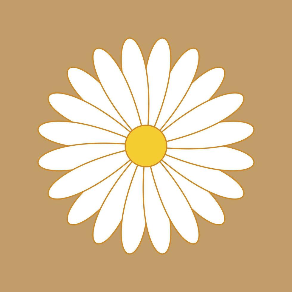 illustration vector graphic daisy flower. suitable for your design
