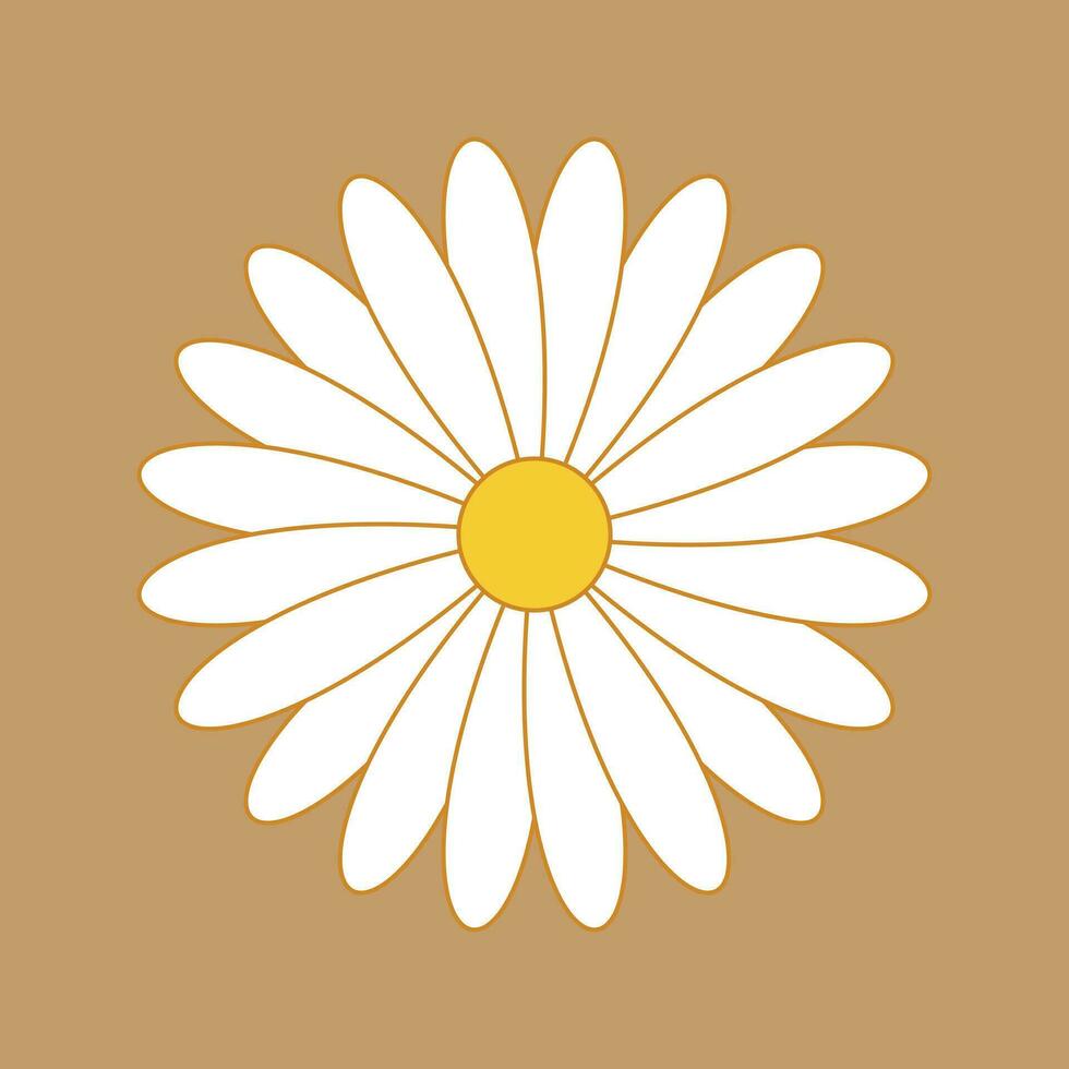 illustration vector graphic daisy flower. suitable for your design