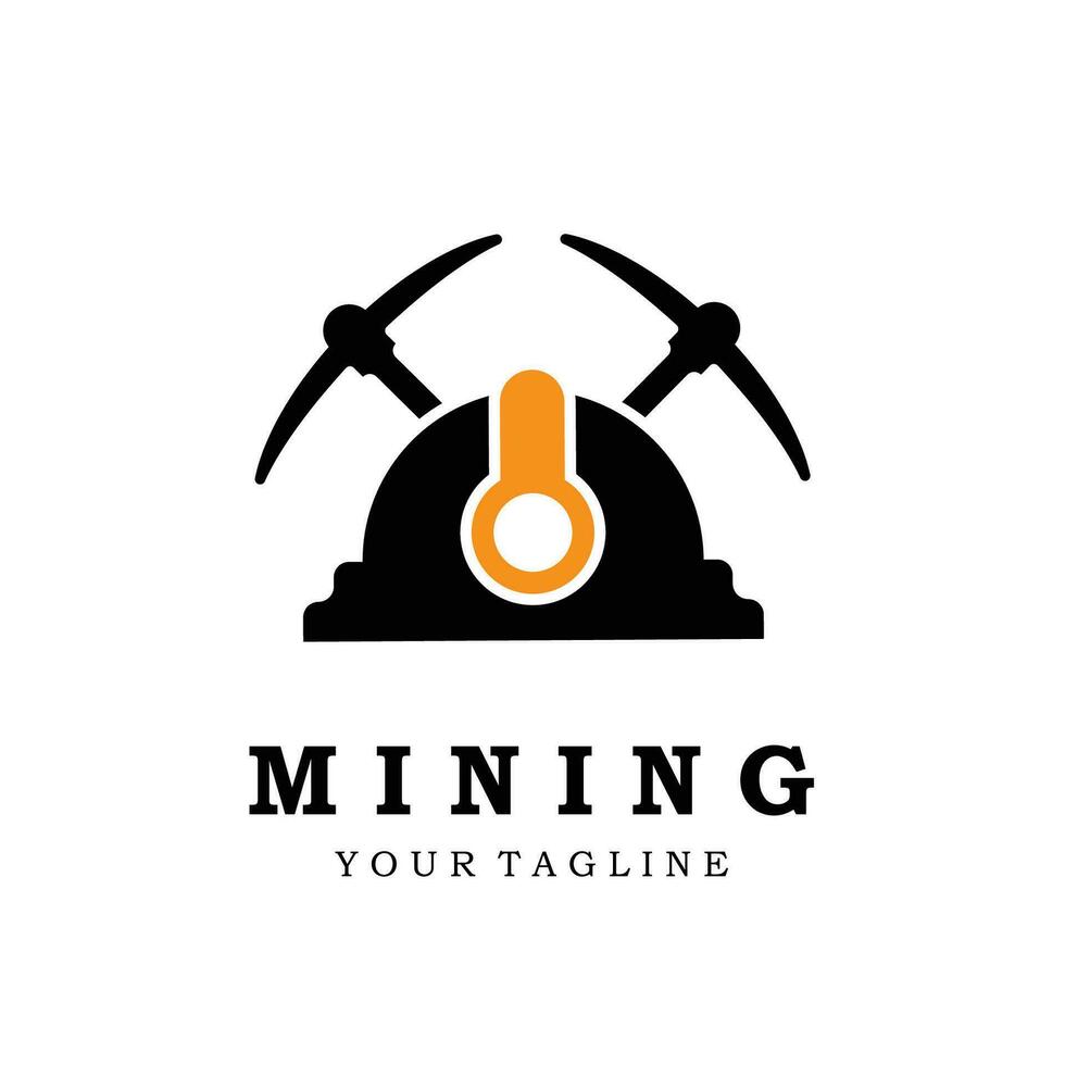 mining logo icon vector