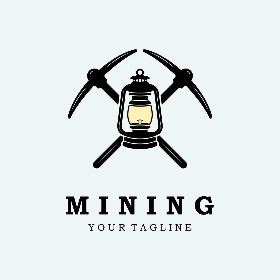 mining logo icon vector