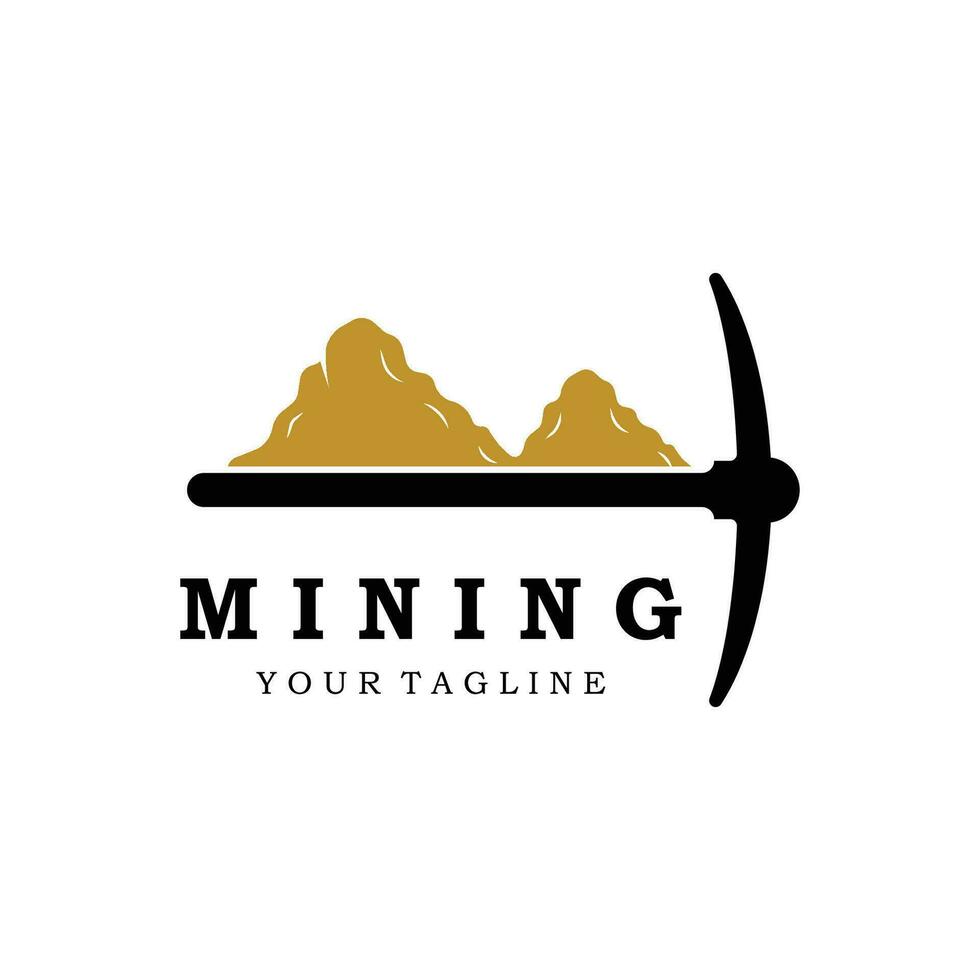 minería logo icono vector