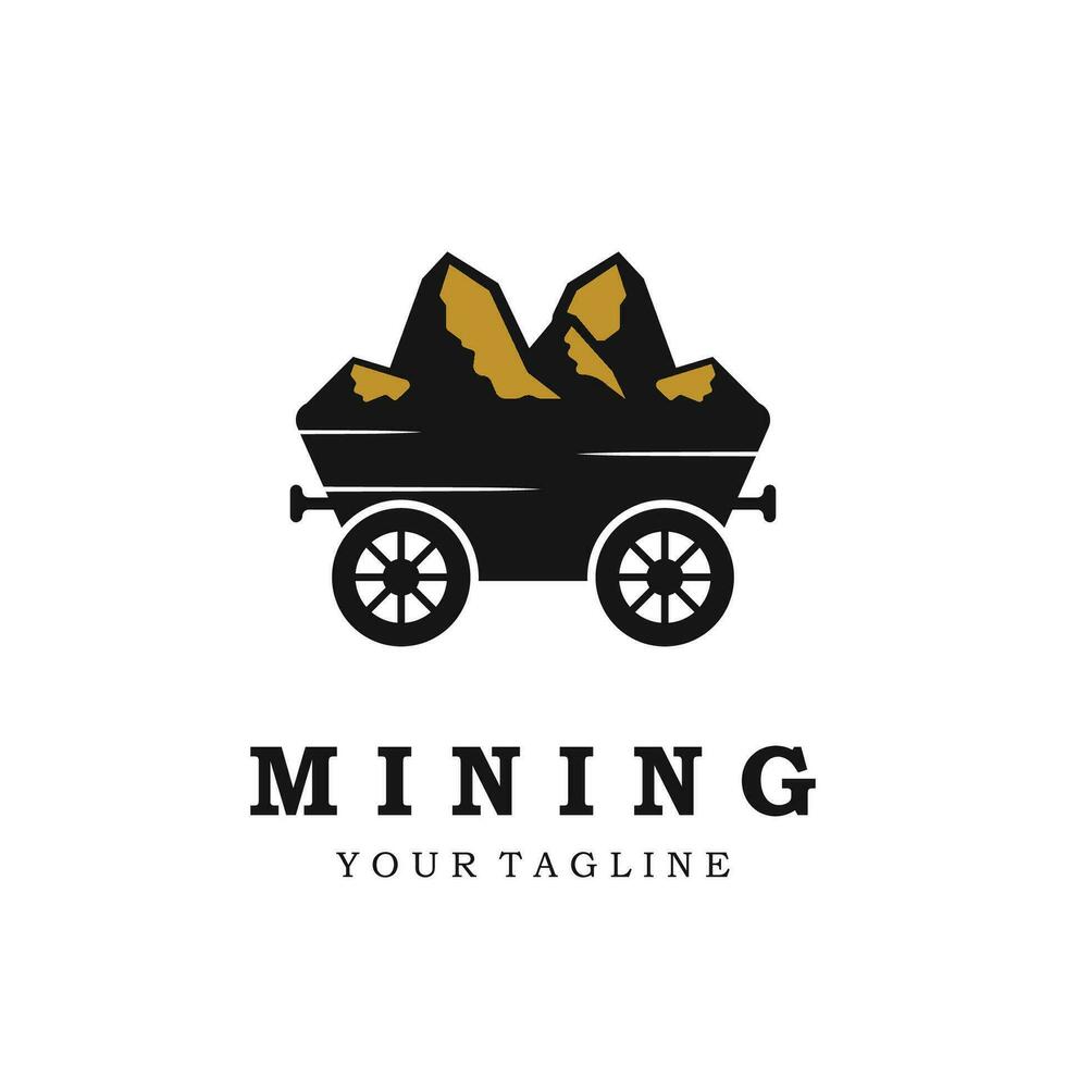 mining logo icon vector