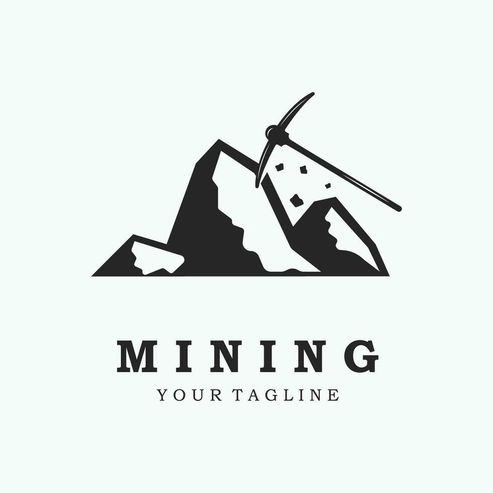 mining logo icon vector