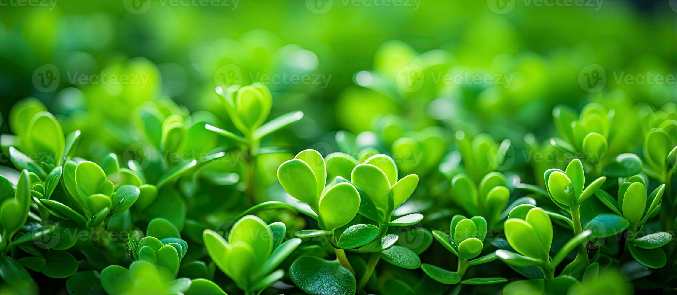 Macro background of a sprouting kalanchoe in a closeup green houseplant photo