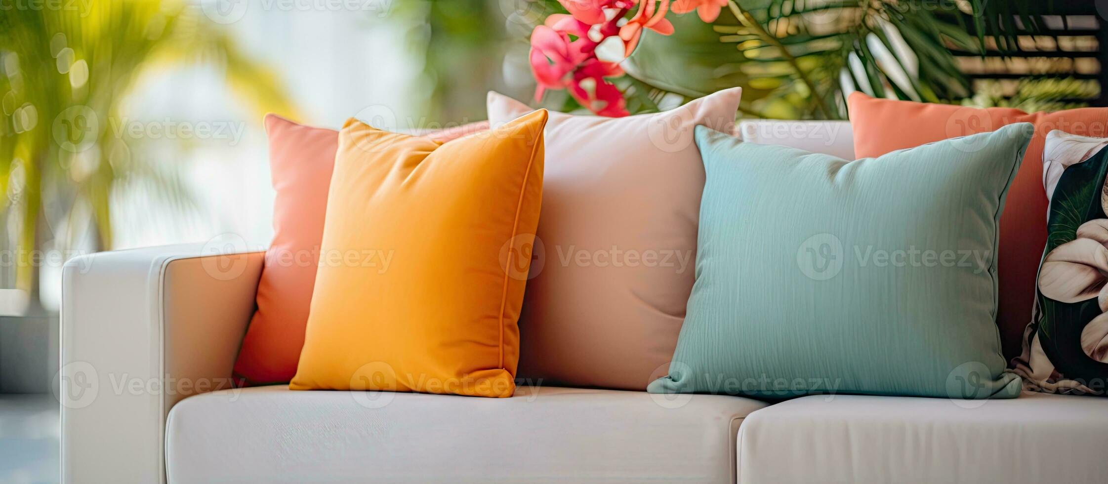 Stunning upscale cushion enhances living room decor photo