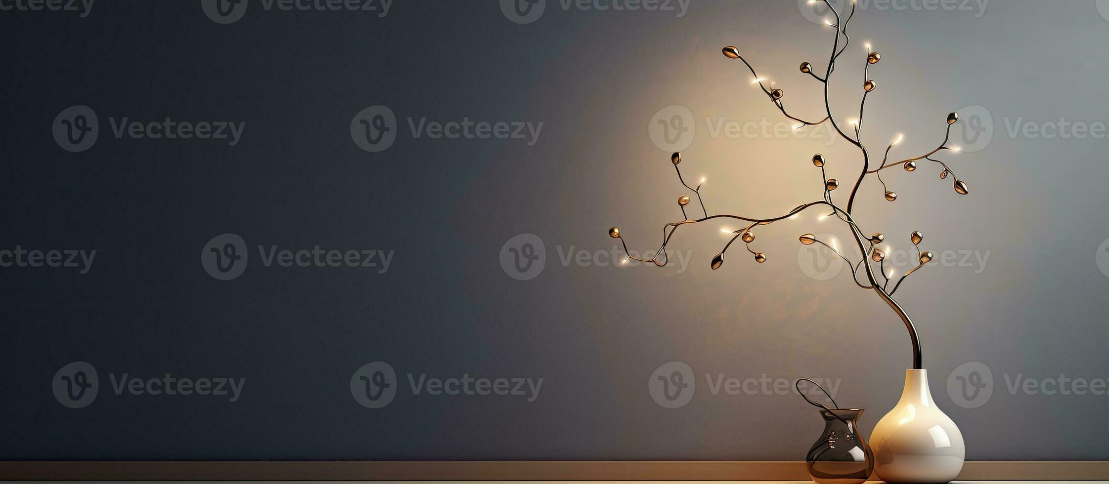 Contemporary decoration of the modern lamp photo