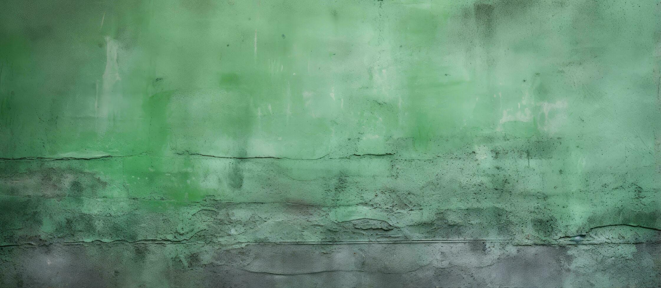 textura de un hormigón pared en verde foto
