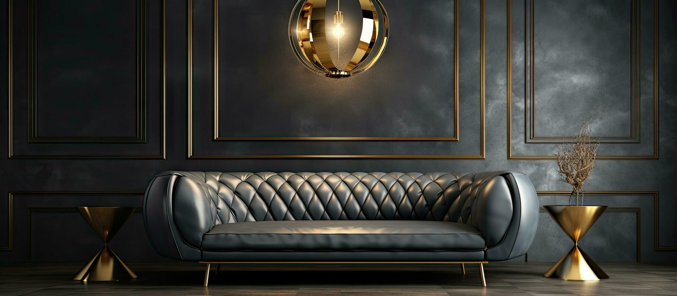 Sofa displayed in high end ing photo