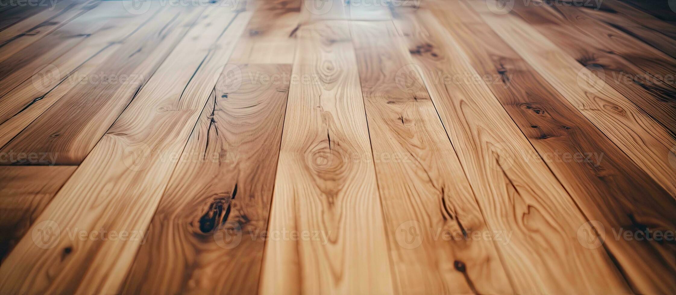 A focused picture of wooden flooring from up close photo