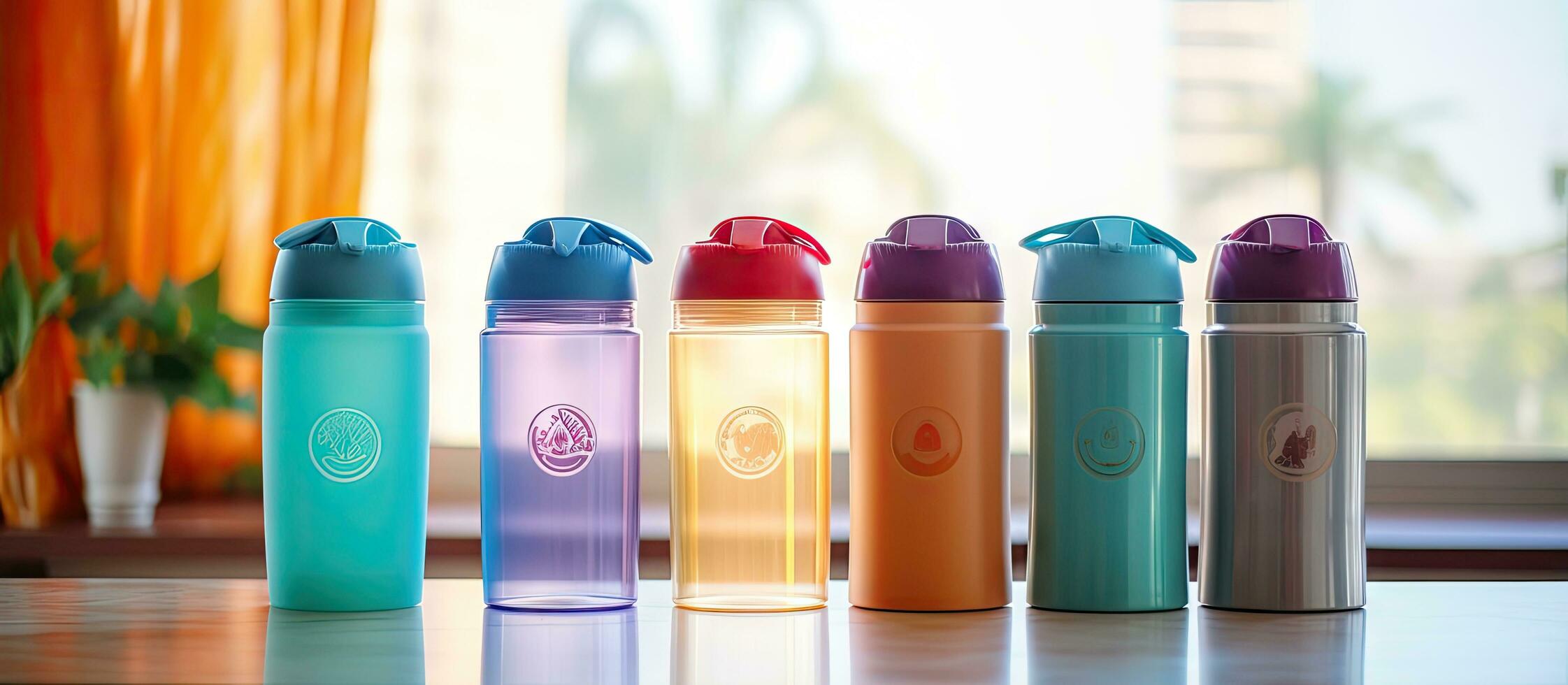 Tupperware bottles are a popular American brand in plastics photo