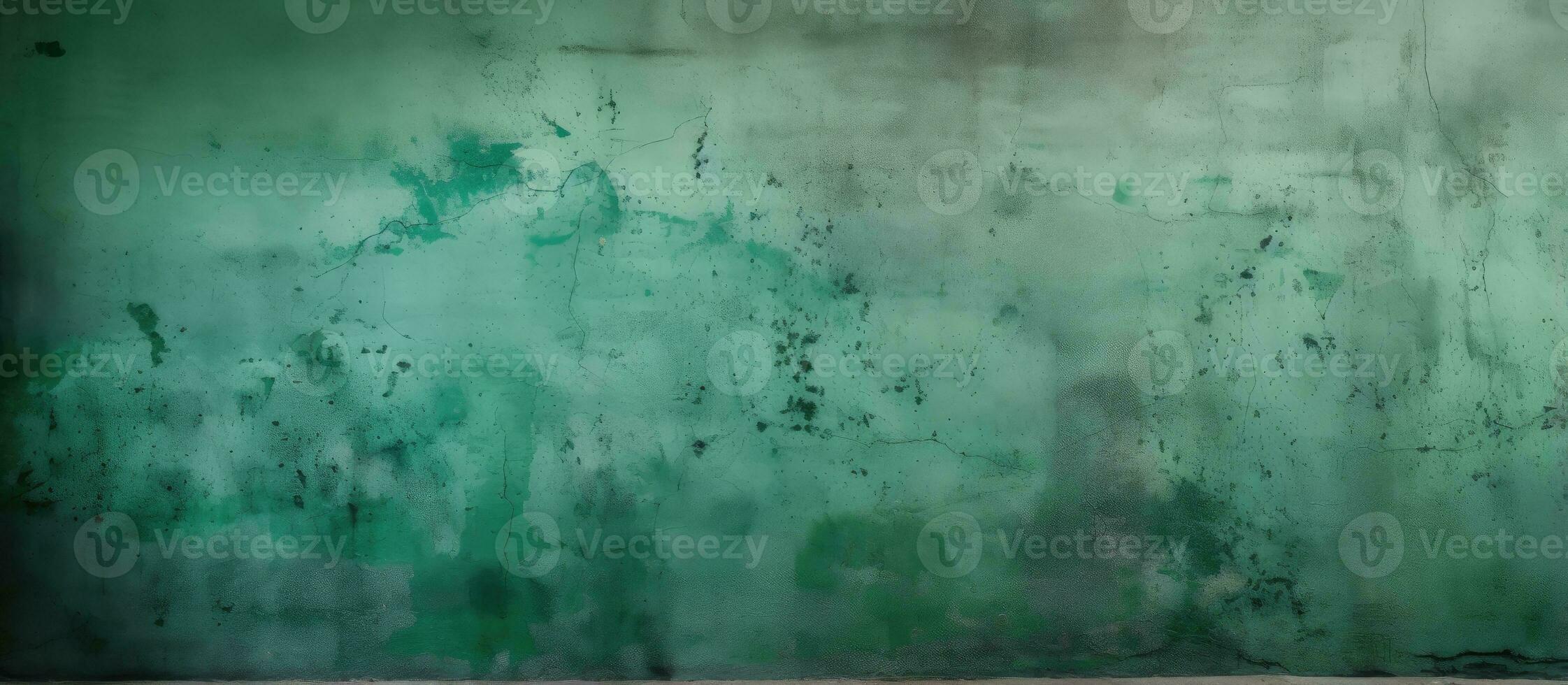 textura de un hormigón pared en verde foto