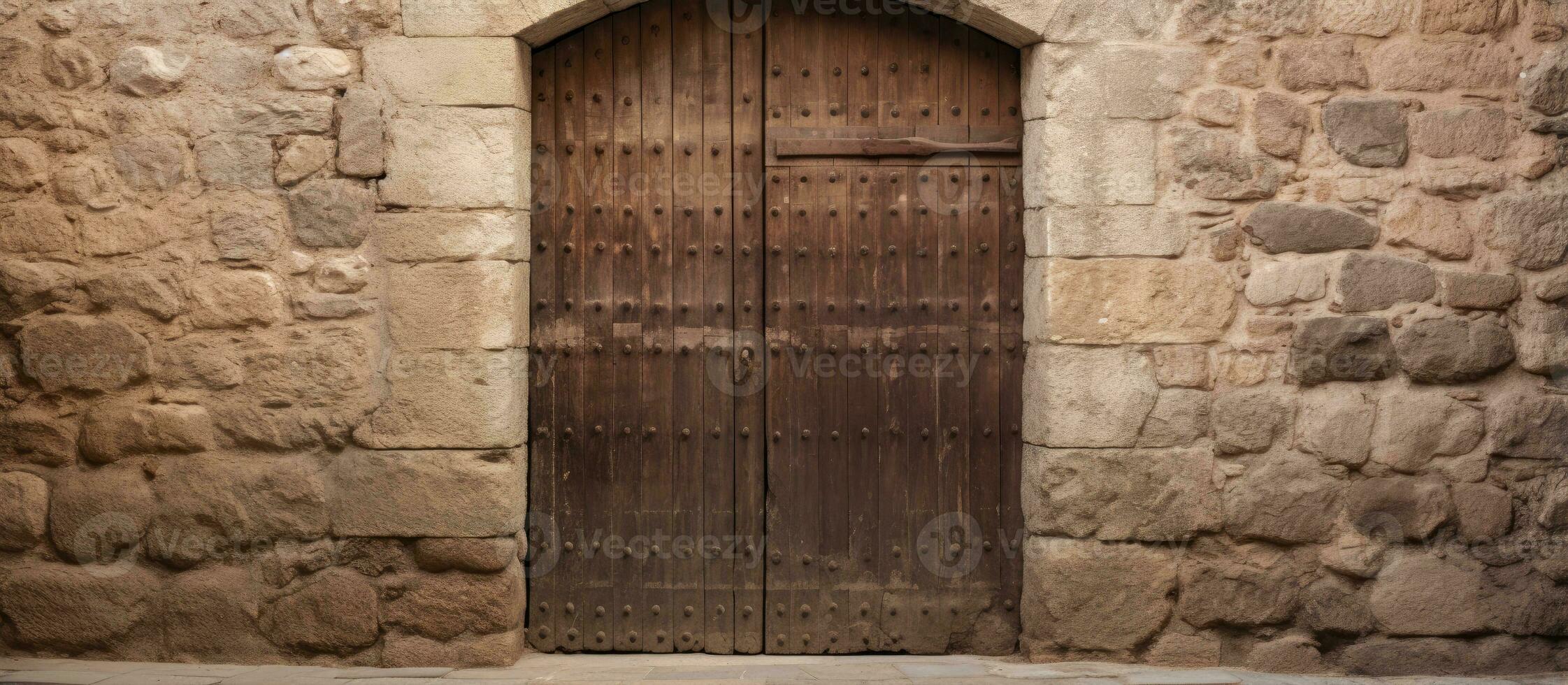 An unlocked entrance at a historic temple in Pitsunda photo