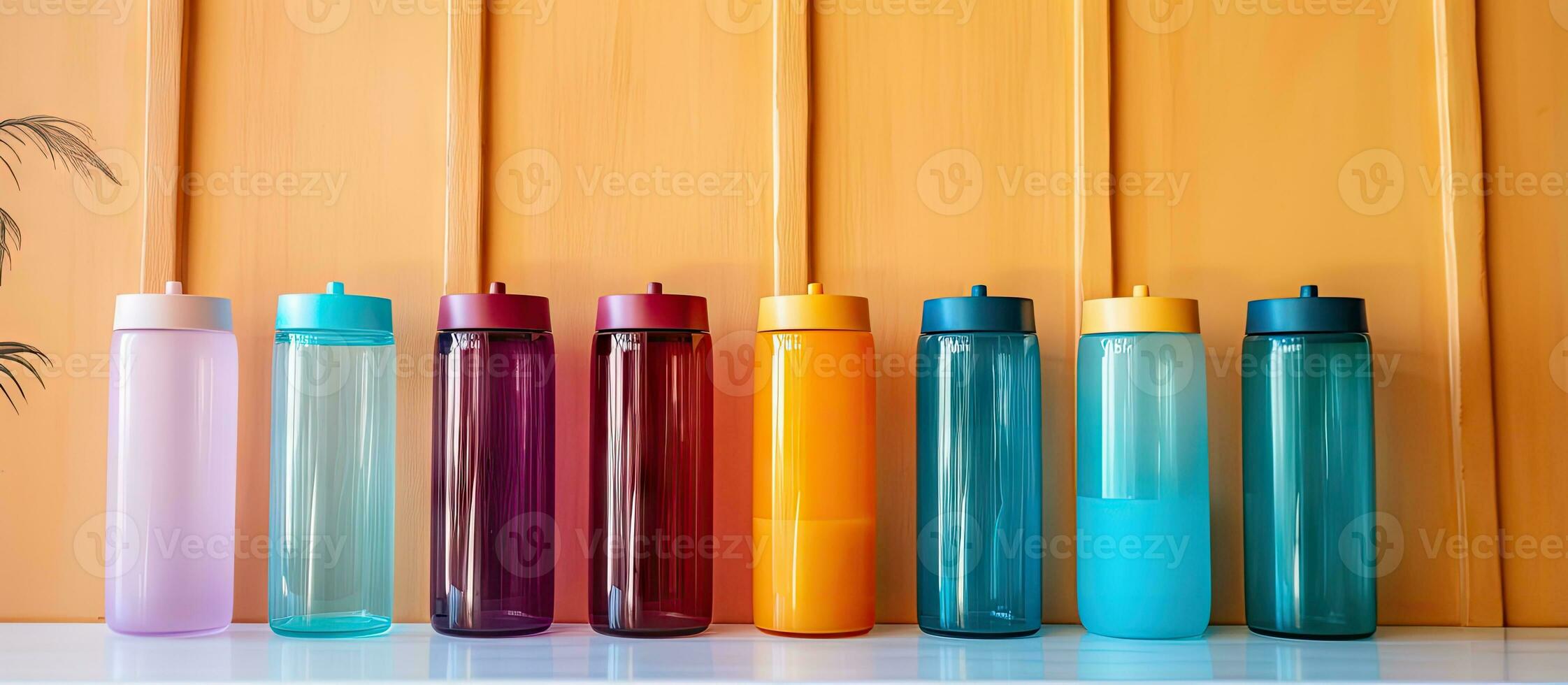 Tupperware bottles are a popular American brand in plastics photo