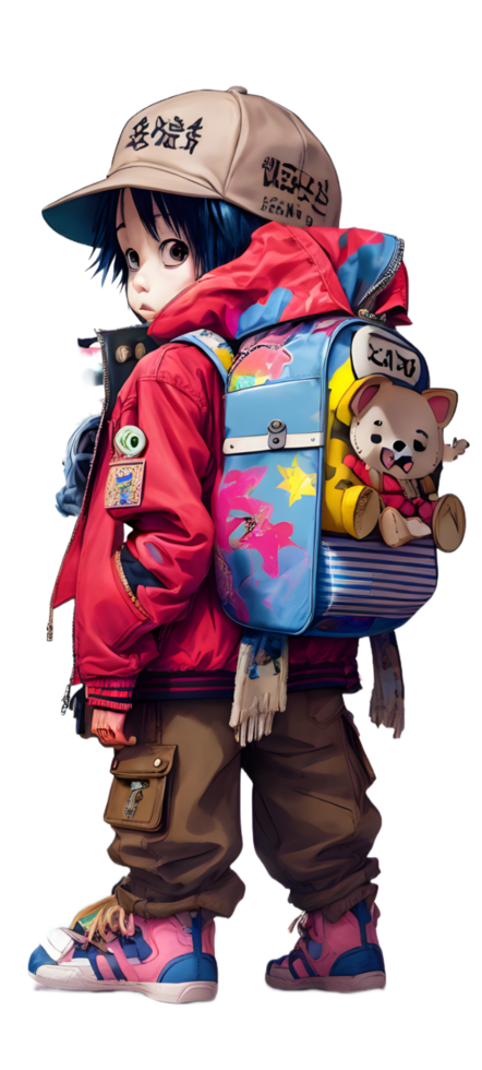 Anime Cute Character Transparent Background Ai Generative png