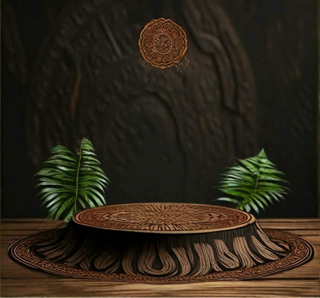 Product display podium or stage product showcase mock up photo