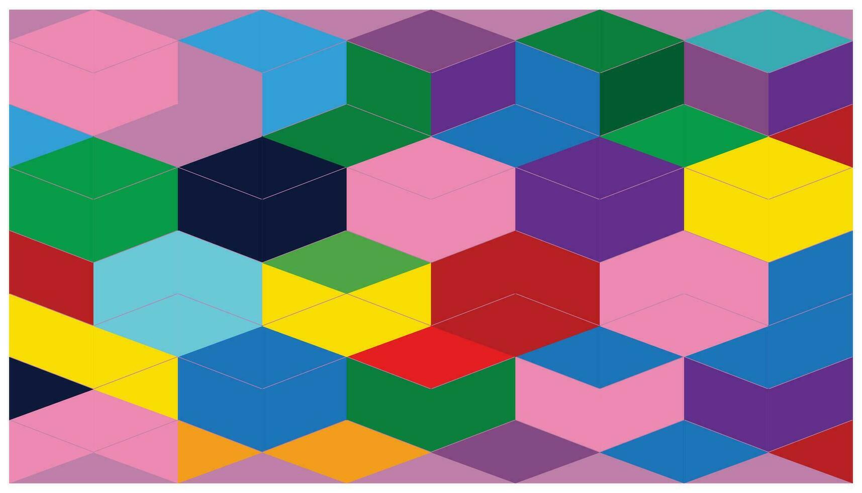 abstract background with colorful cubes. vector illustration. design template.