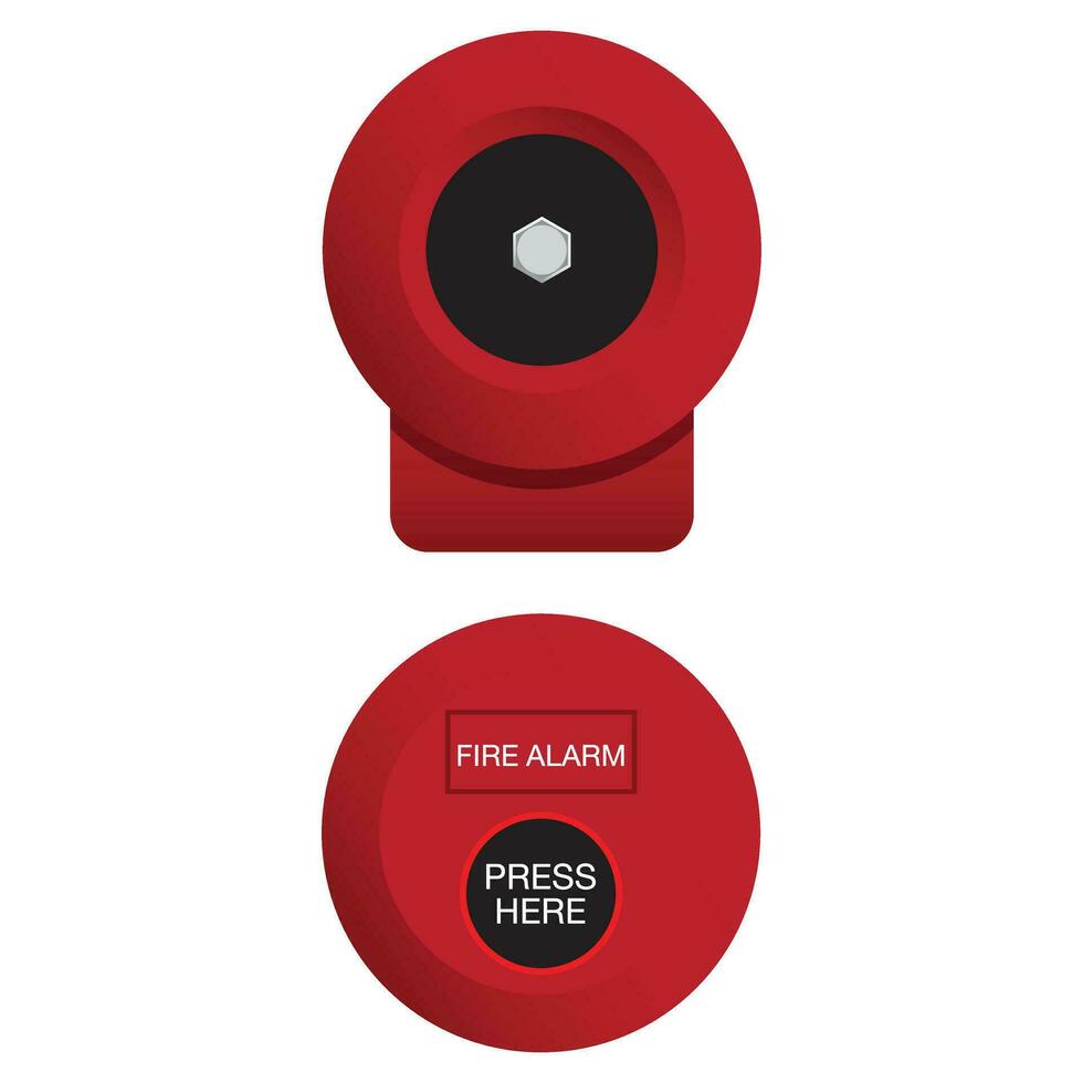 fire alarm bell vector