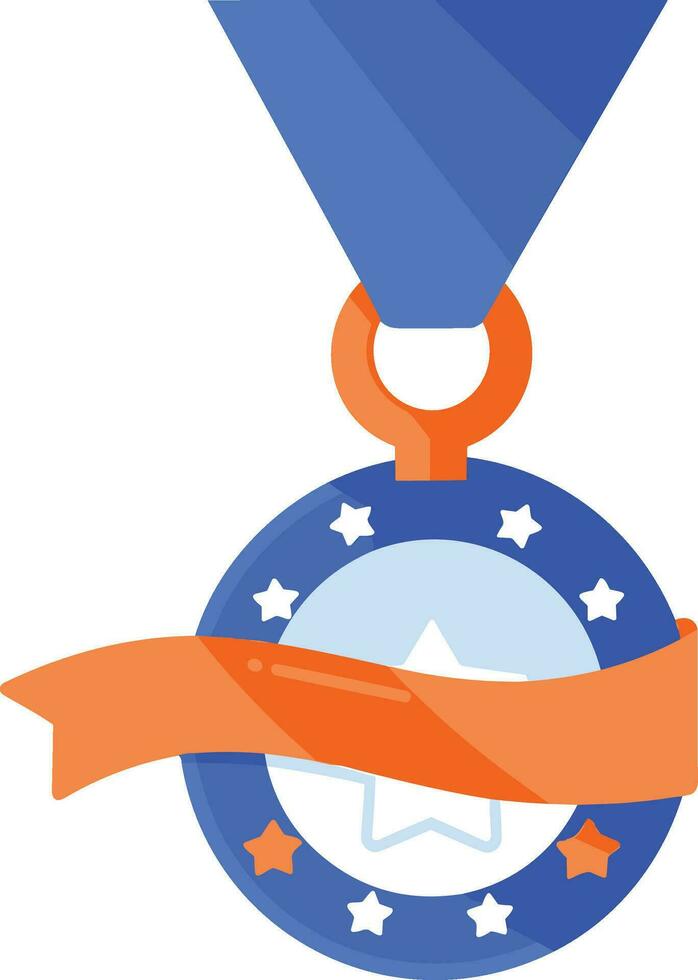 Medals for winners in UX UI flat style vector