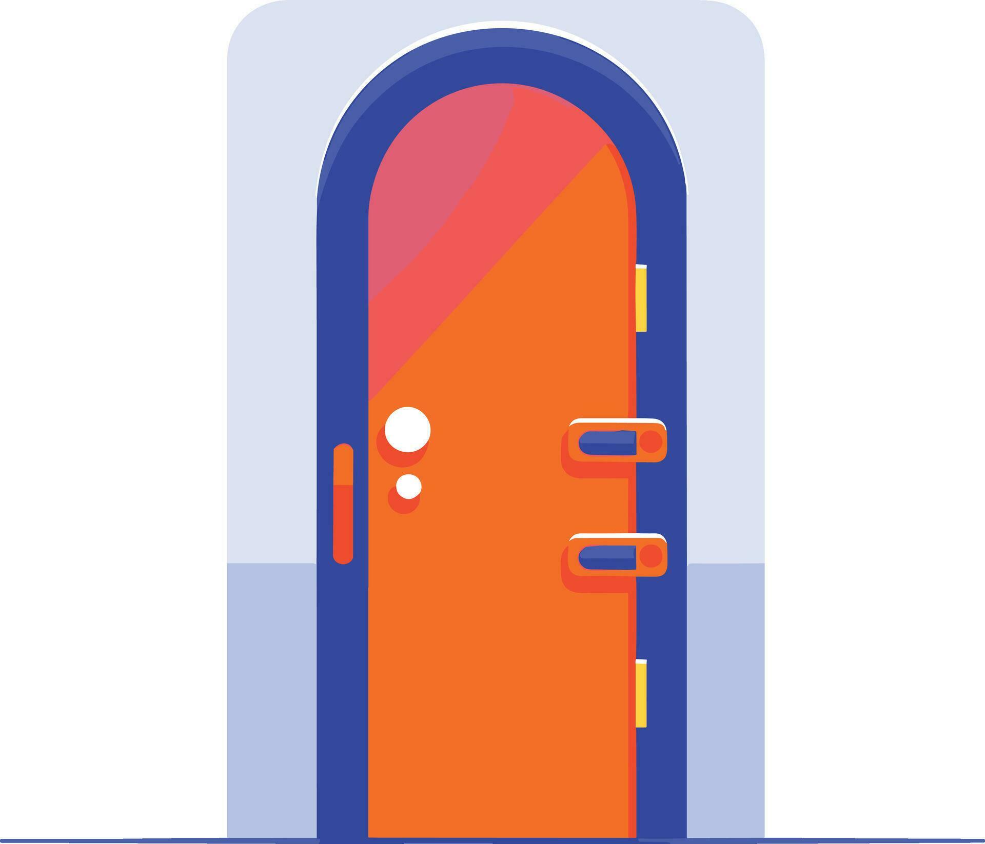 Entrance doors to offices and homes in UX UI flat style 28219366 Vector