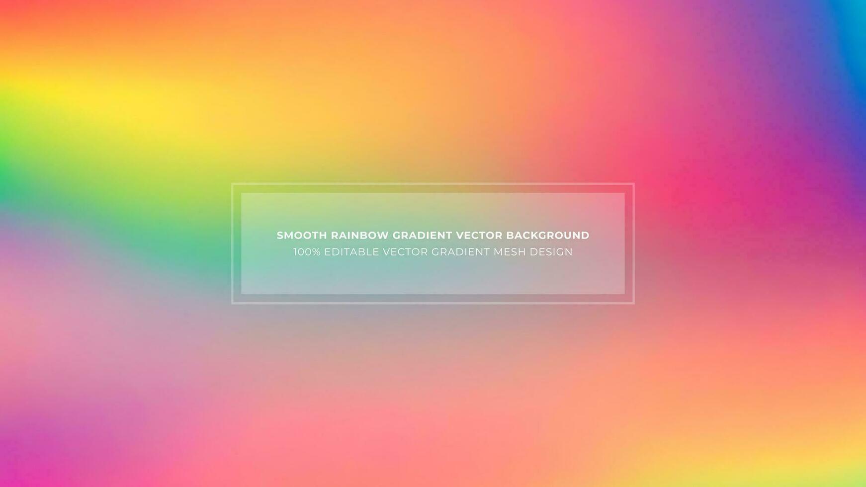 Simple Rainbow Gradient Color Abstract Vector Background