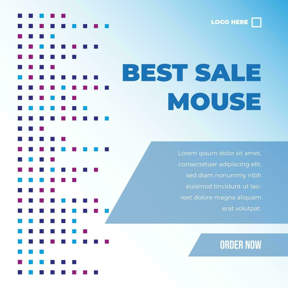 Modern social media template design for electronic and gadget vector