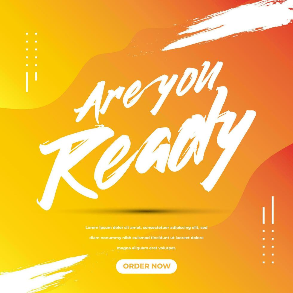 Modern social media template design for electronic and gadget vector