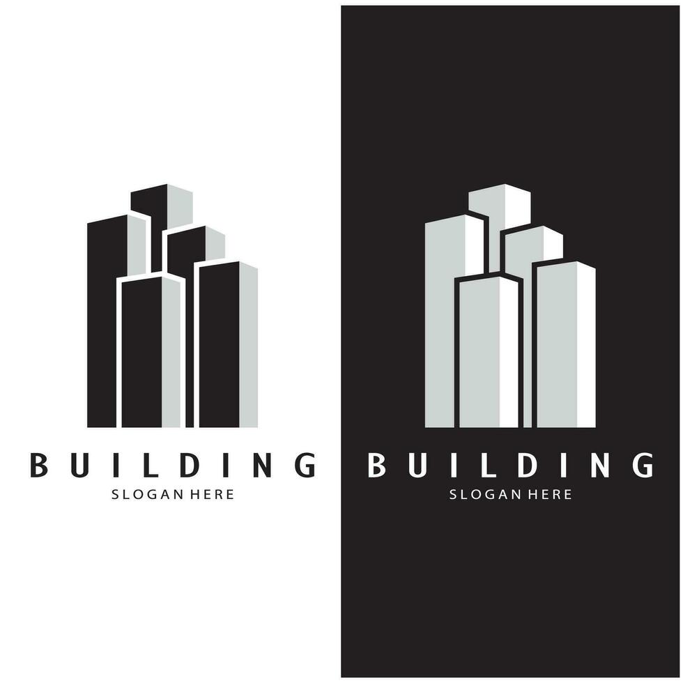 Building logo vector illustration design,Real Estate logo template, Logo symbol icon