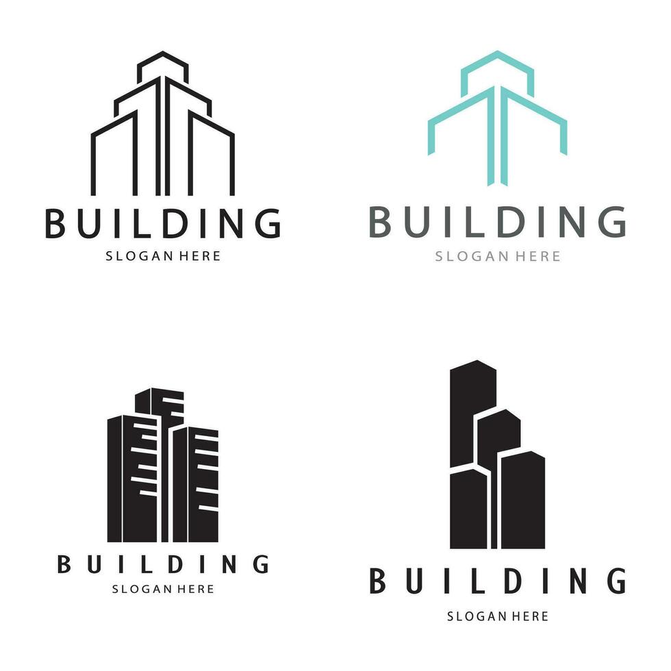 Building logo vector illustration design,Real Estate logo template, Logo symbol icon