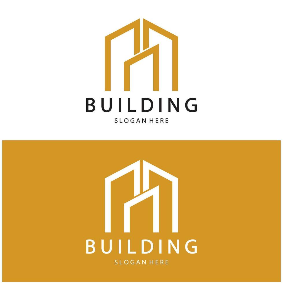 Building logo vector illustration design,Real Estate logo template, Logo symbol icon