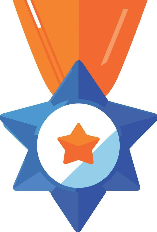 Medals for winners in UX UI flat style vector