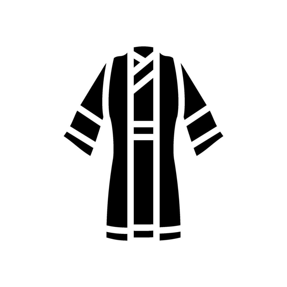taoist robe taoism glyph icon vector illustration