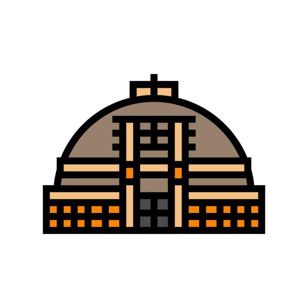 stupa monument buddhism color icon vector illustration