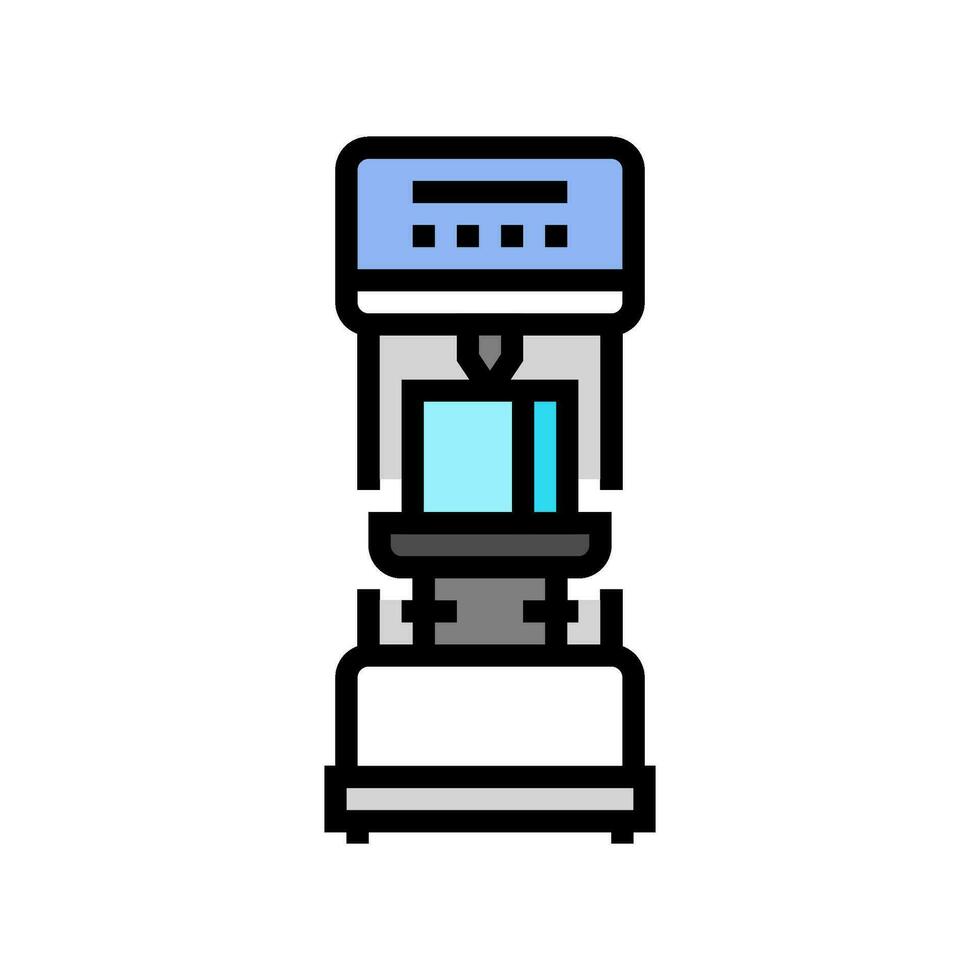 hardness testing materials engineering color icon vector illustration