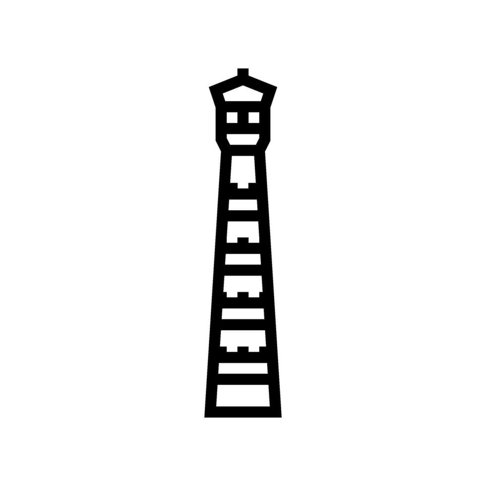 minaret islam muslim line icon vector illustration