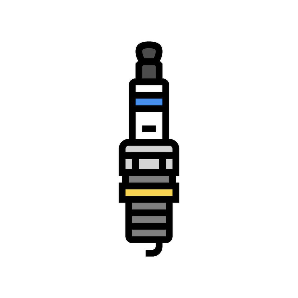 spark plug car mechanic color icon vector illustration