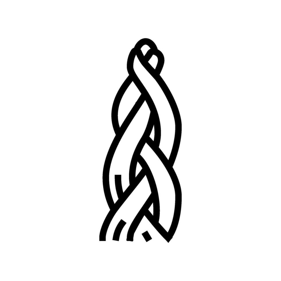 havdalah candle jewish line icon vector illustration