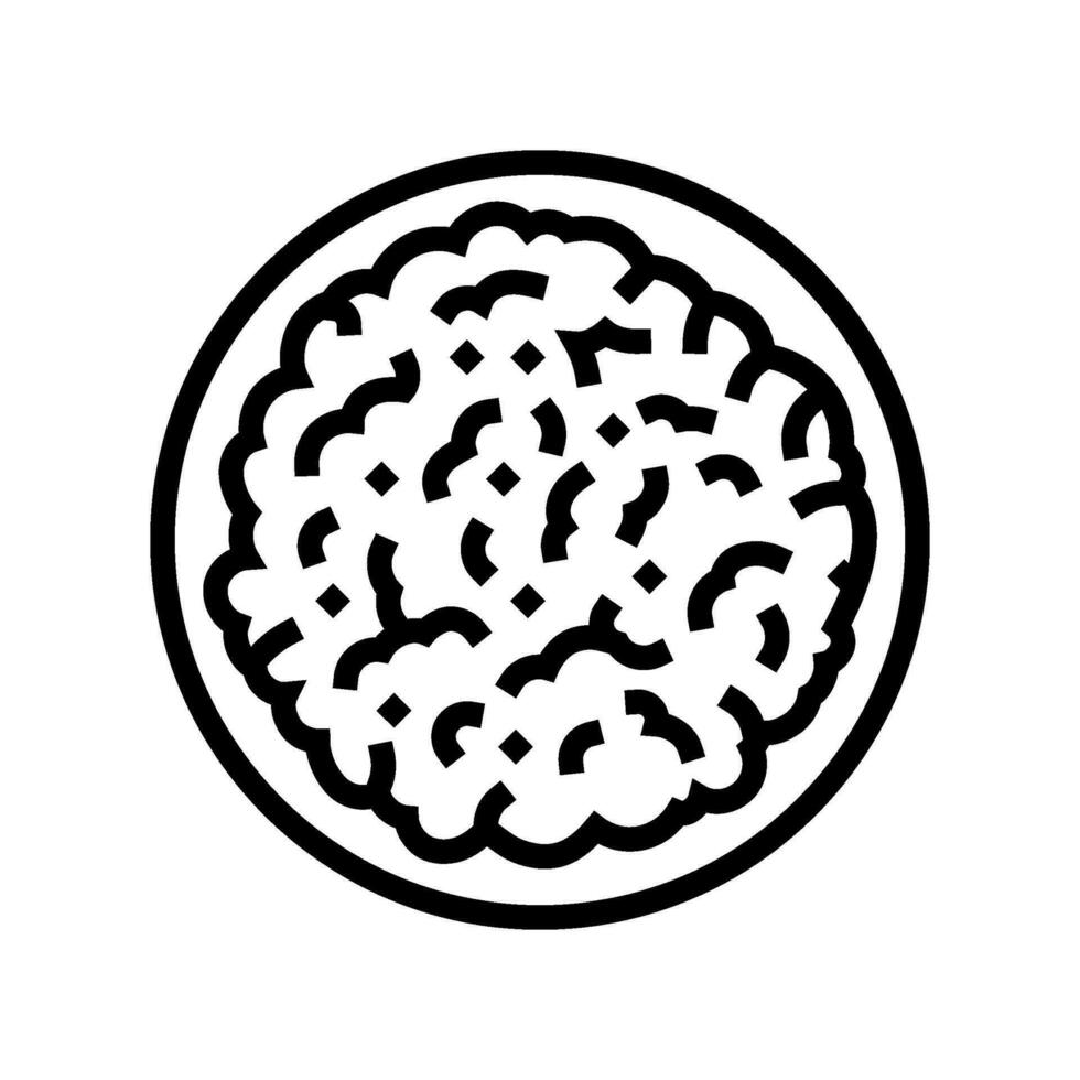 Cubeta palomitas de maiz comida caja línea icono vector ilustración